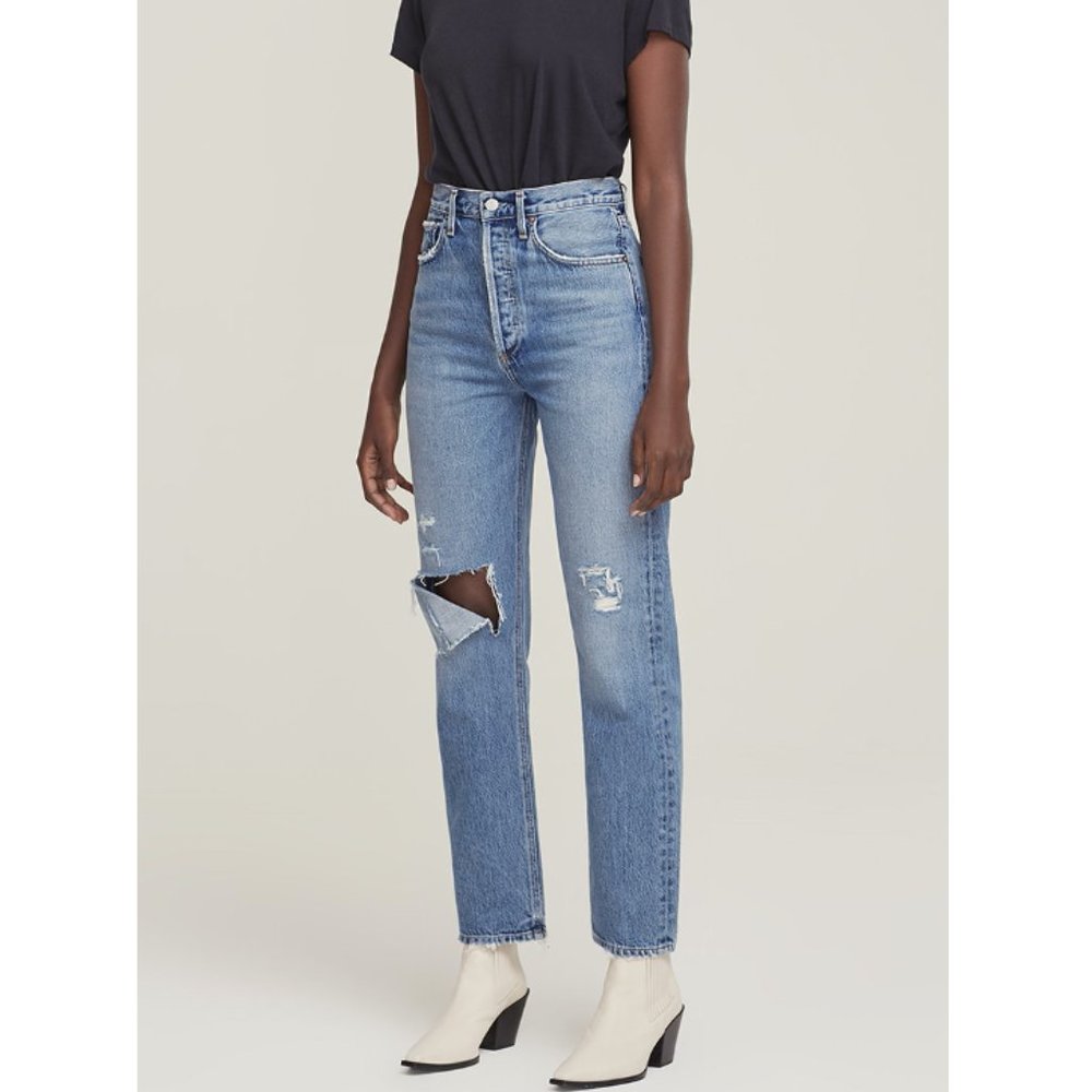 AGOLDE 90's Pinch Waist High Rise Straight Jeans